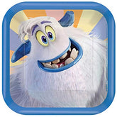 Disney SMALLFOOT Square Plates, 7" Dessert 8 pack Birthday Party Supplies